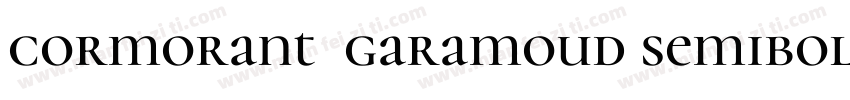 cormorant  garamoud semibold字体转换